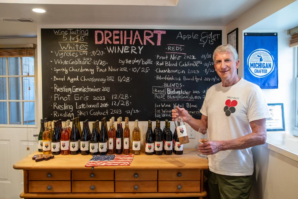 6 Linden Dreihart Winery Grapes harvesting